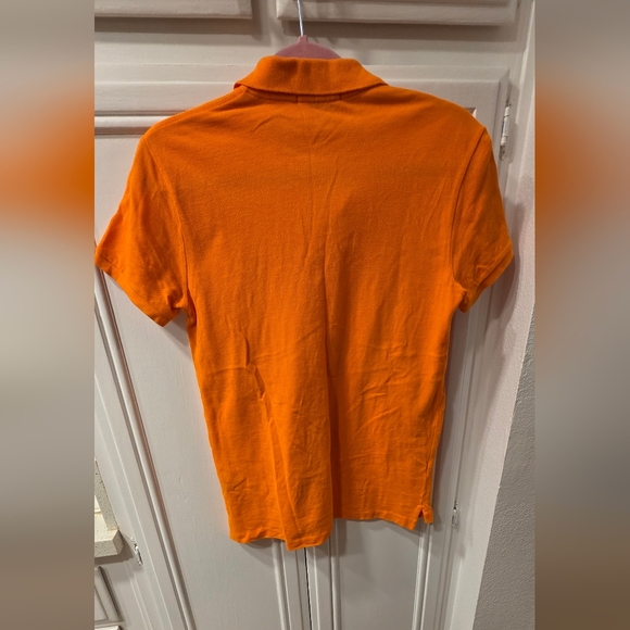 Ralph Lauren Women's Orange Classic Fit Polo ~ Size Medium - Picture 3 of 9